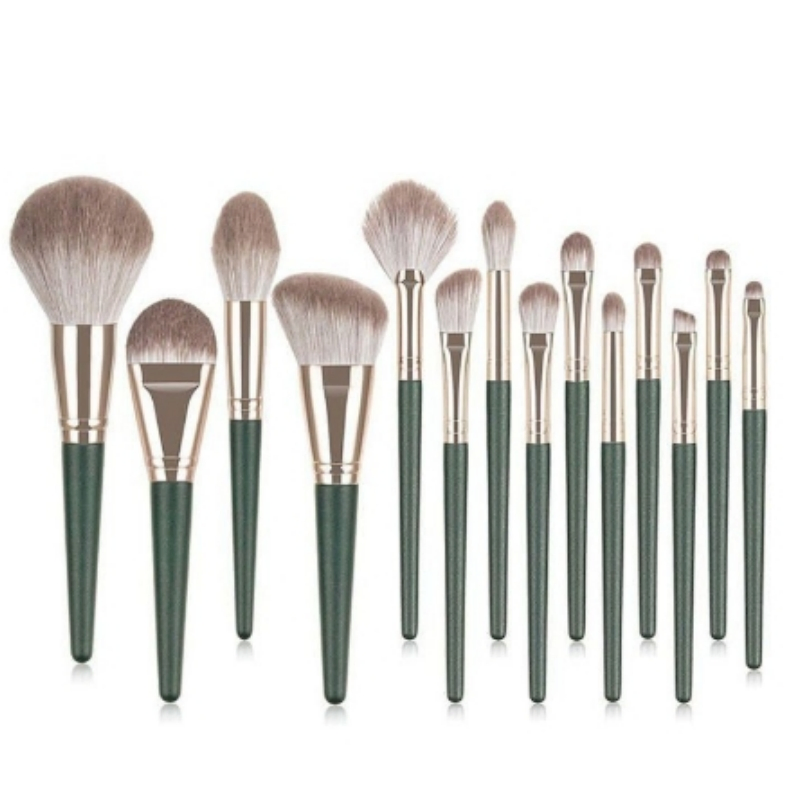 Venda Quente 14 PCS Equipamento de Beleza de Luxo Conjunto de Pincéis de Maquiagem para Cosméticos