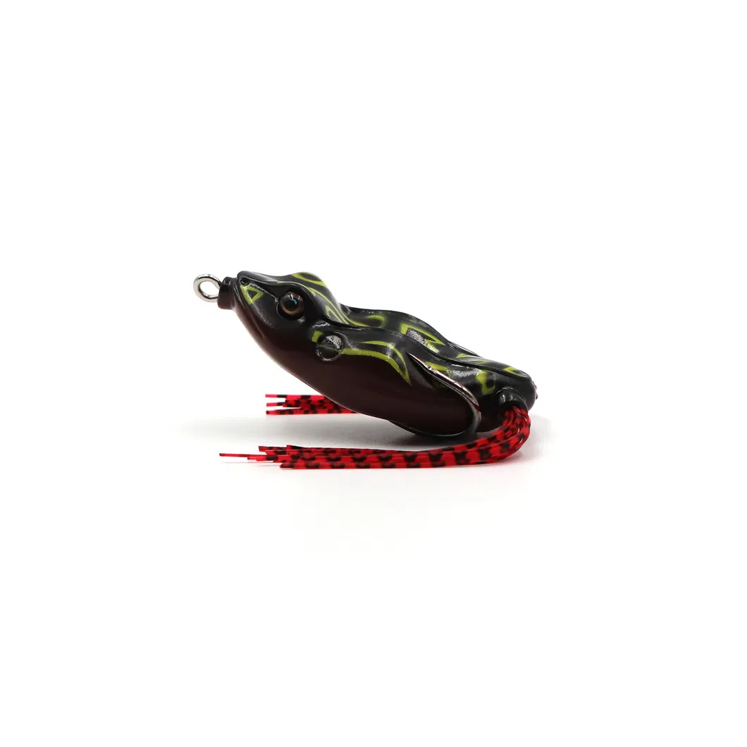 Isca de Pesca Thunderfrog com Duplo Gancho e Dupla Barba Acessórios de Equipamento de Pesca