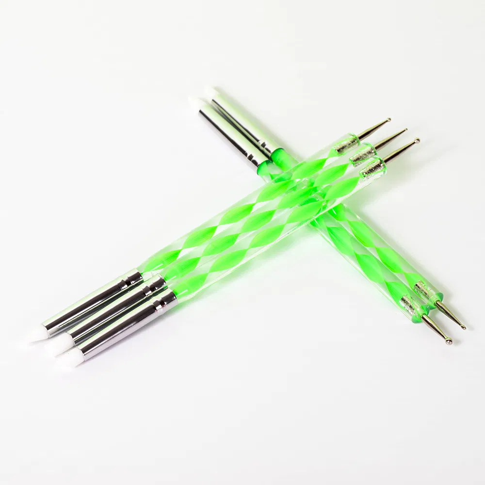 Ferramenta Profissional Verde para Pontilhismo de Unhas Guyo para Beleza das Unhas