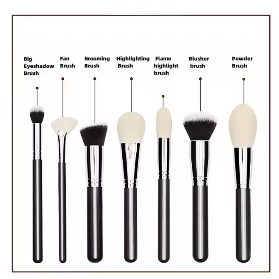 15 Conjunto de Pincéis de Maquiagem Profissional de Cabelo de Cabra de Luxo da Marca Privada PCS