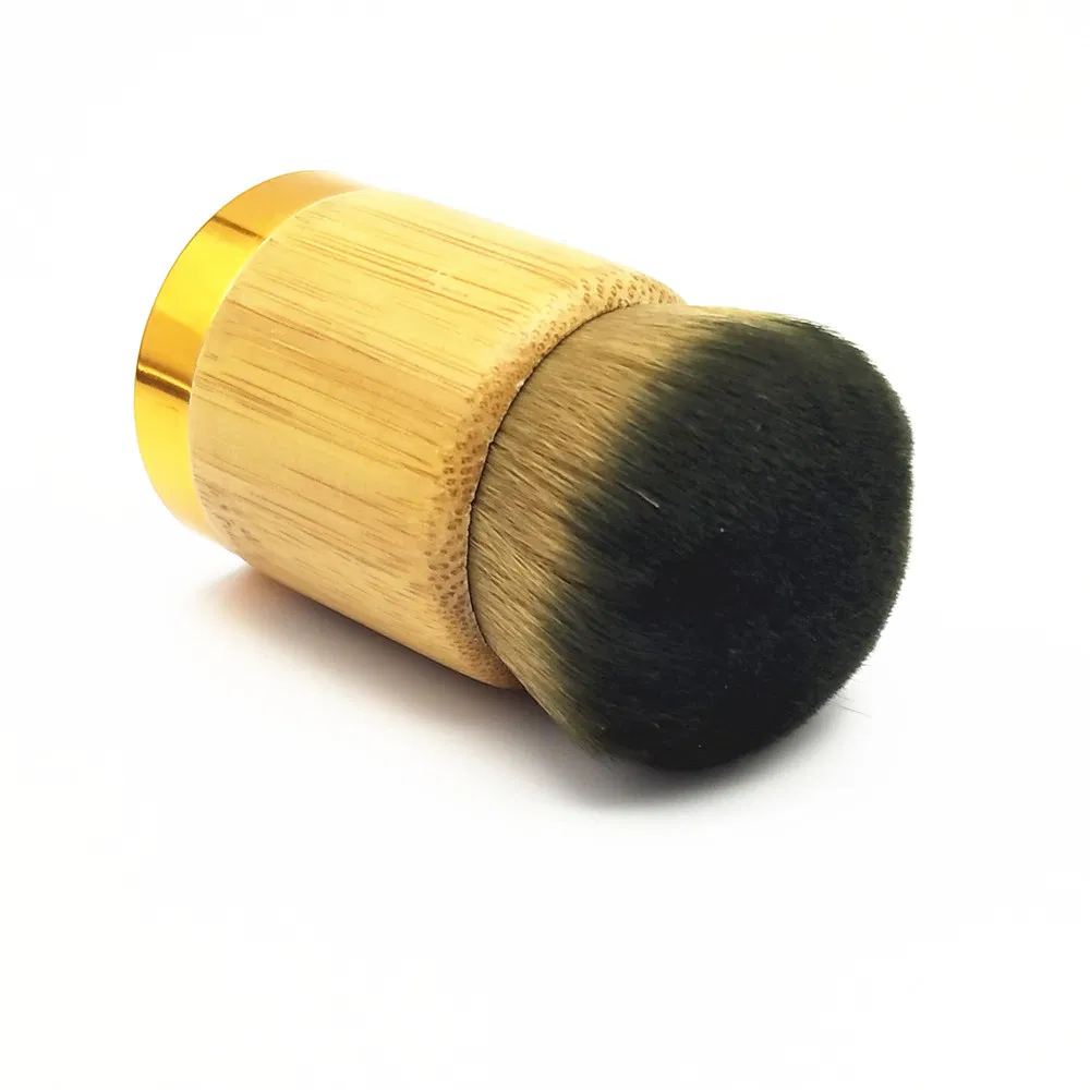Pincel de Maquiagem para Fundação com Cabo de Bambu Ecológico Kabuki