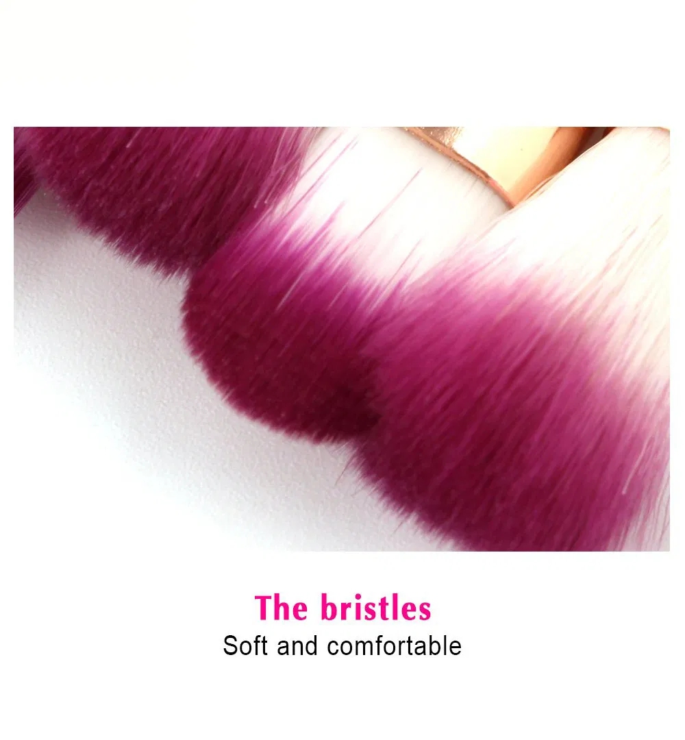Conjunto de Pincéis de Maquiagem Beautichen 10-Piece com Estojo de Couro Vegano - Kit de Pincéis Cosméticos Profissionais para Salão