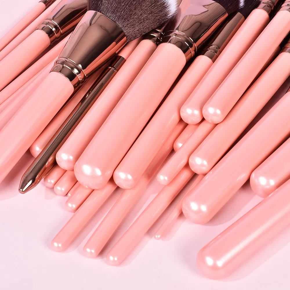 Conjunto de Pincéis de Maquiagem Profissionais de Alta Qualidade em Cabelo Sintético Vegano e Livre de Crueldade por Atacado