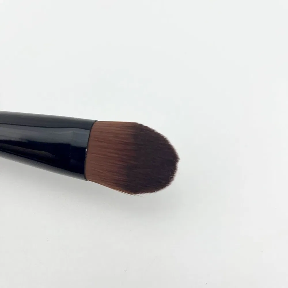 Distribuidor de Pincel de Contorno de Cerdas Naturais de Cabelo de Cabra para Mistura de Maquiagem para Sombra de Olhos