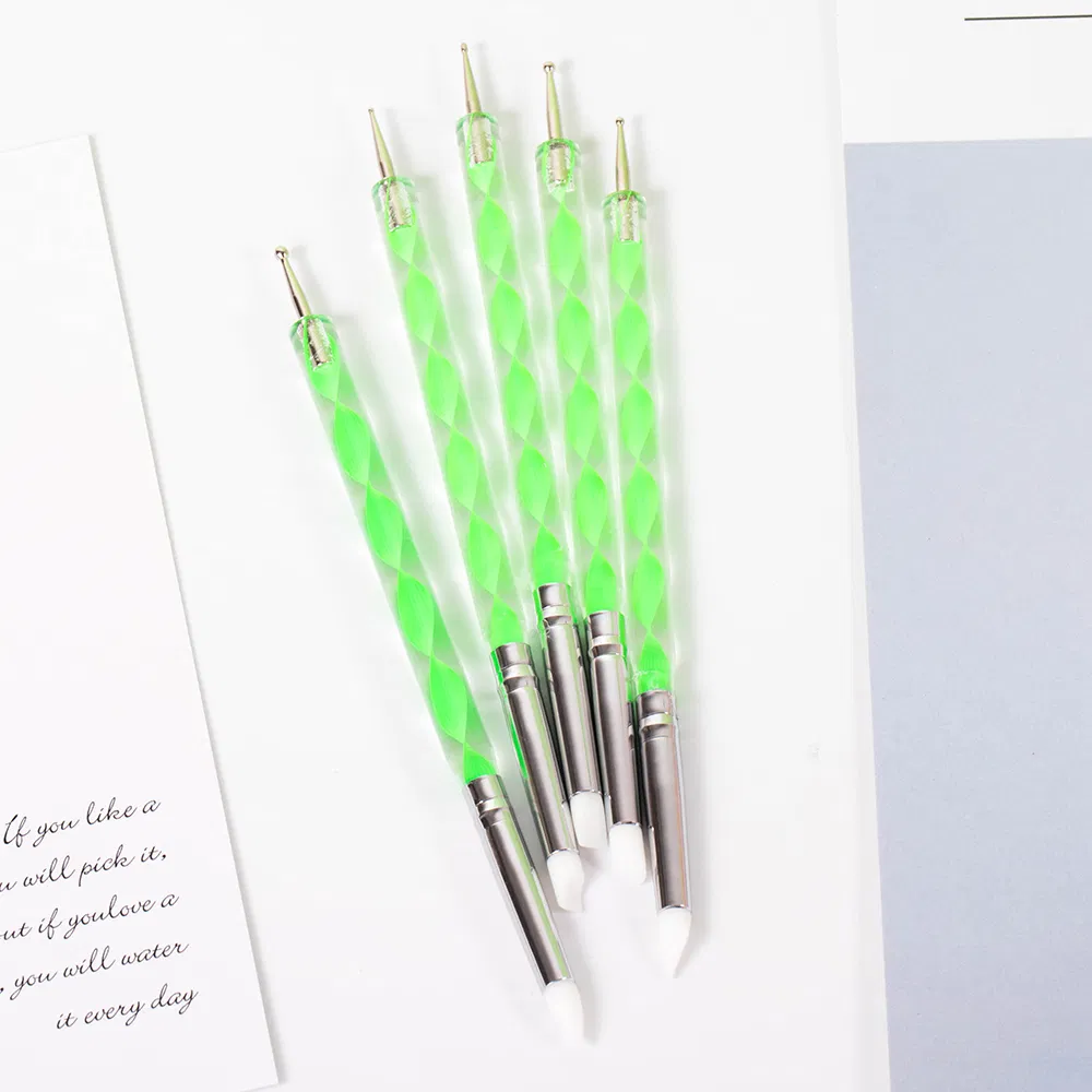 Ferramenta Profissional Verde para Pontilhismo de Unhas Guyo para Beleza das Unhas