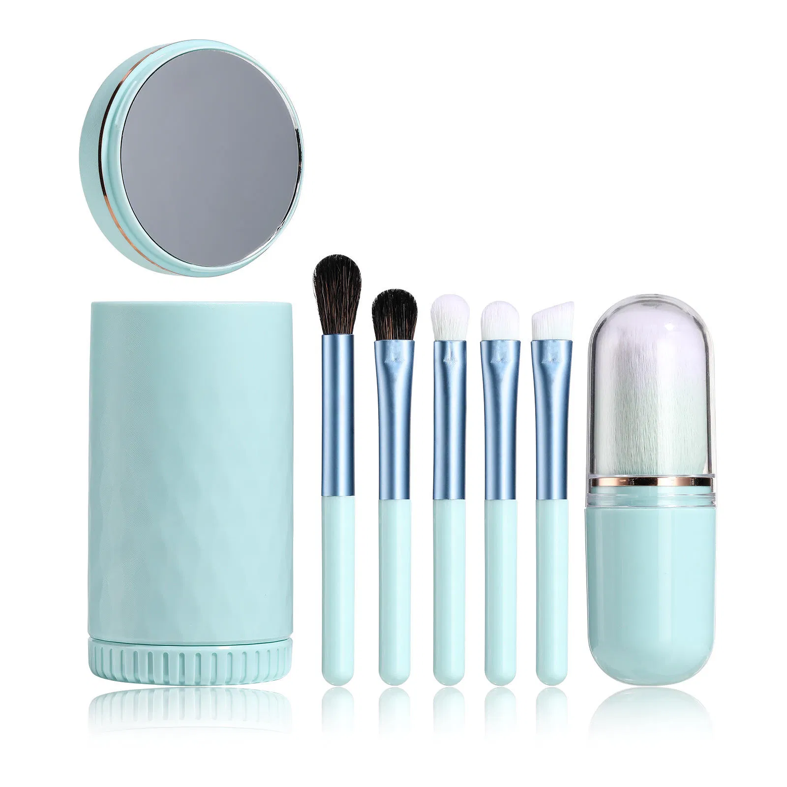 Conjunto de Pincéis de Maquiagem para Viagem Personalizado com Espelho