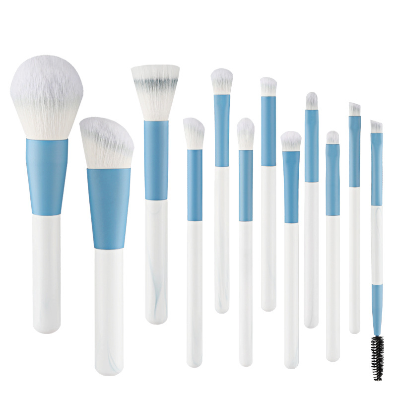 Synthetic Fiber with Wooden Handles Makeup Brush Set