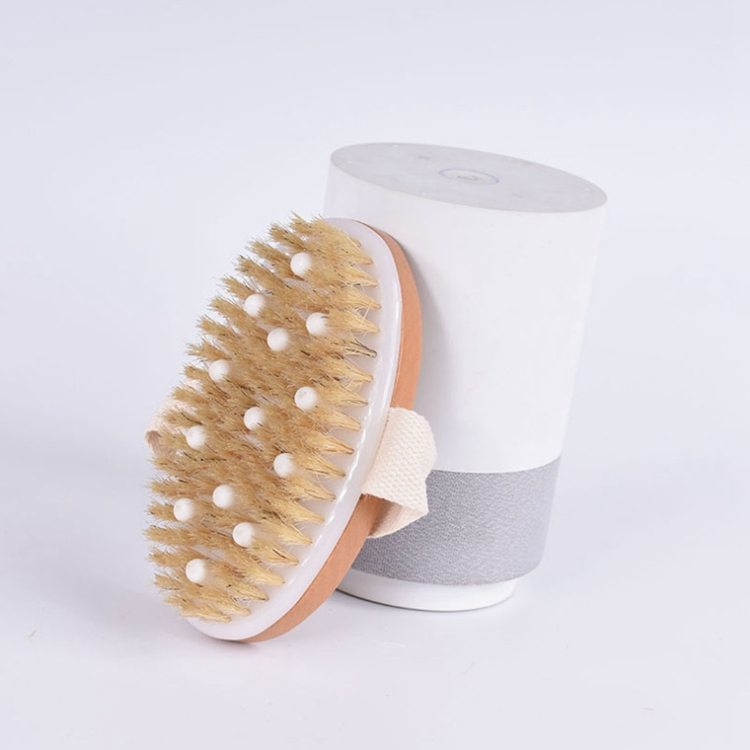 Escovas de Banho de Bambu Orgânico com Cerdas Naturais para Esfoliação, Escovação a Seco e Corpo