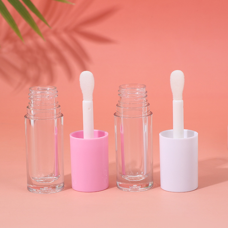 Personalizar Logo ABS 6ml Tubo de Gloss Labial com Cabeça de Pincel Grande Embalagem de Tubo Líquido para Maquiagem