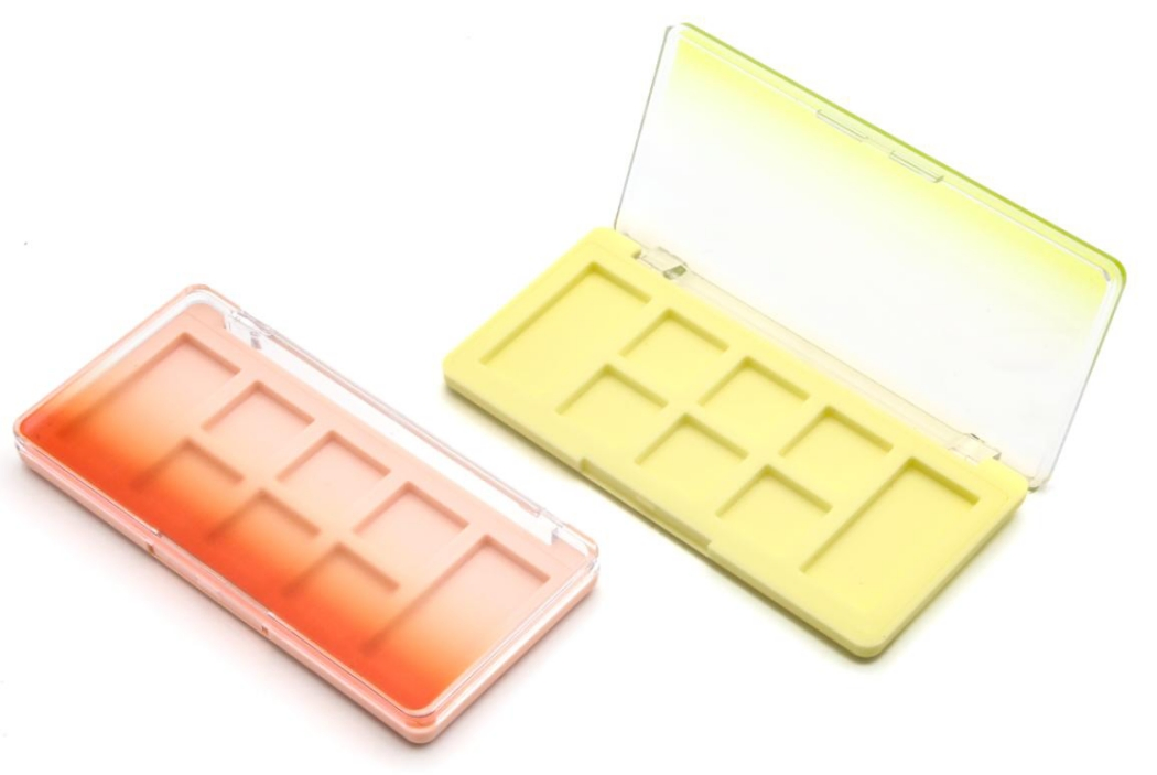 Embalagem de Pó de Sombra da China Presente Blush Portátil 2 4 6 8 10 12 18 24 32 Caixa Vazia de Maquiagem em Grelha Paleta de Pintura com Pigmento Aquoso Caixa de Pintura Corporal