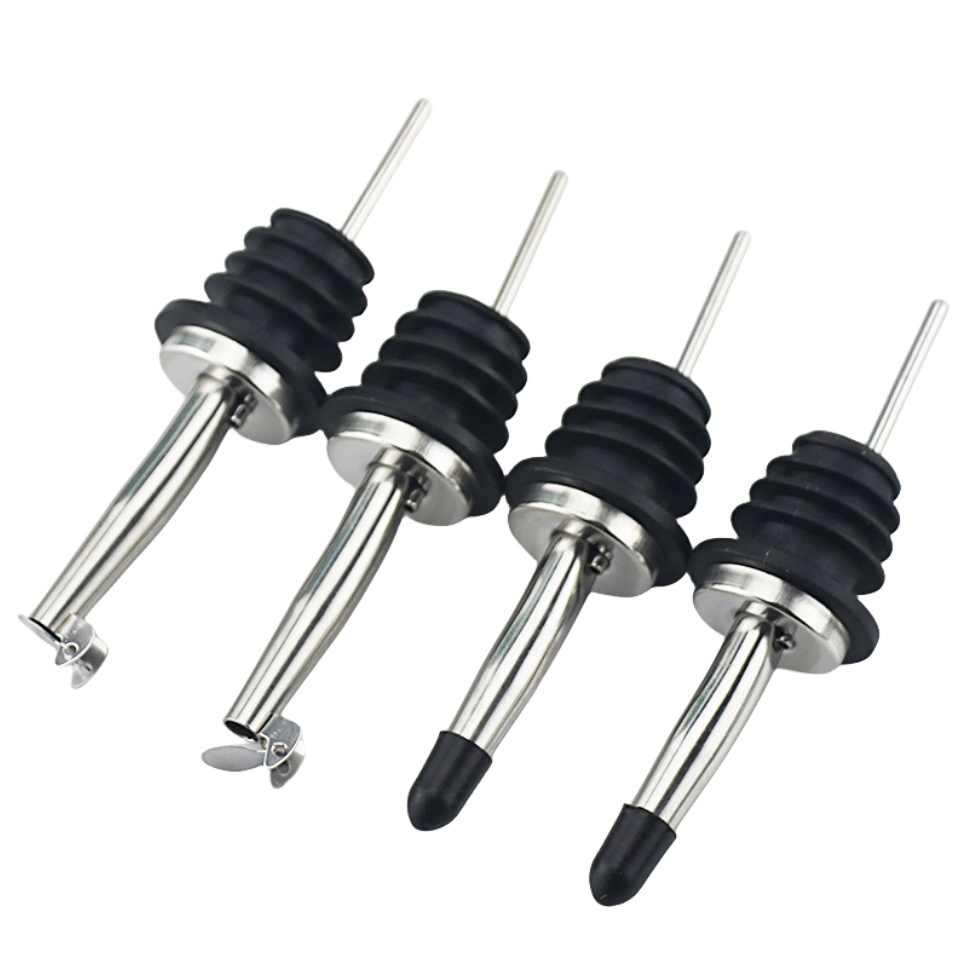 Acessórios de Cortiça para Vinho em Aço Inoxidável, Despejador de Vinho, Tampa Automática para Garrafa, Bico de Despejo para Cortiça de Vinho