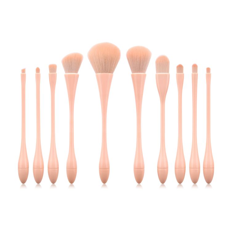 Conjunto de Pincéis de Maquiagem Profissional com Cerdas de Nylon para Mistura de Base e Blush, Kits de Ferramentas