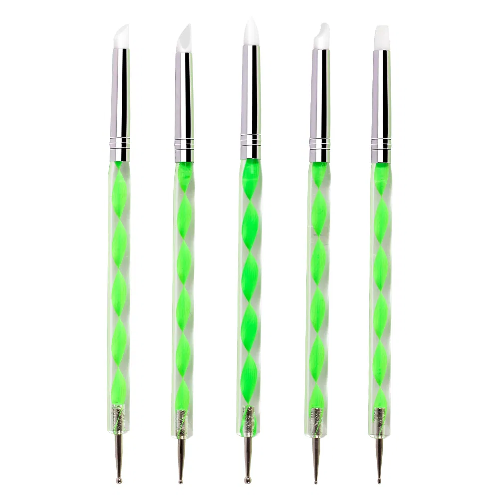 Ferramenta Profissional Verde para Pontilhismo de Unhas Guyo para Beleza das Unhas
