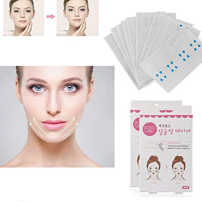 Ferramentas e Acessórios de Maquiagem Adesivos para Lifting Facial Adesivo em V