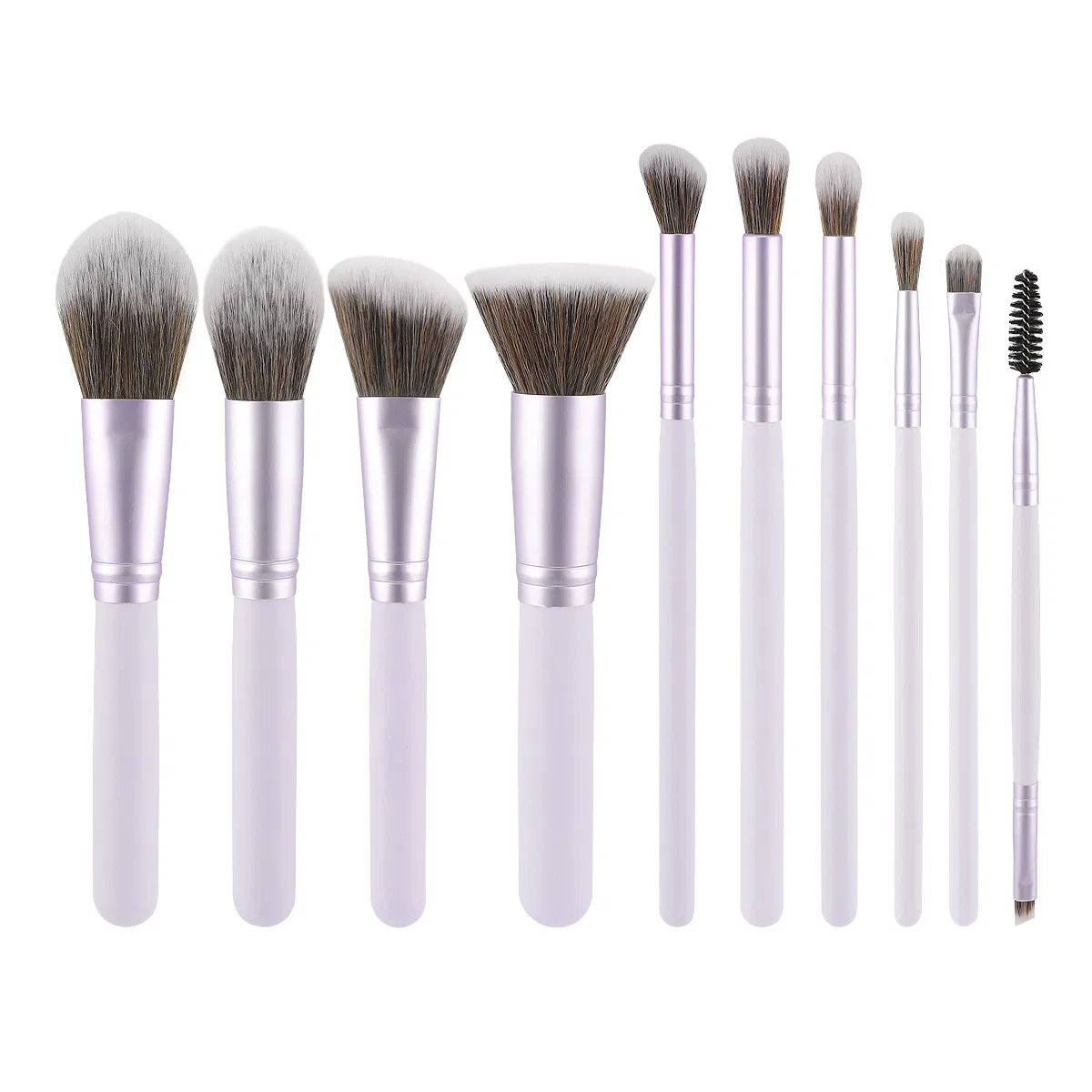 New Custom Logo 10PCS Makeup Brush Set Powder Blending Cosmetic Brushes