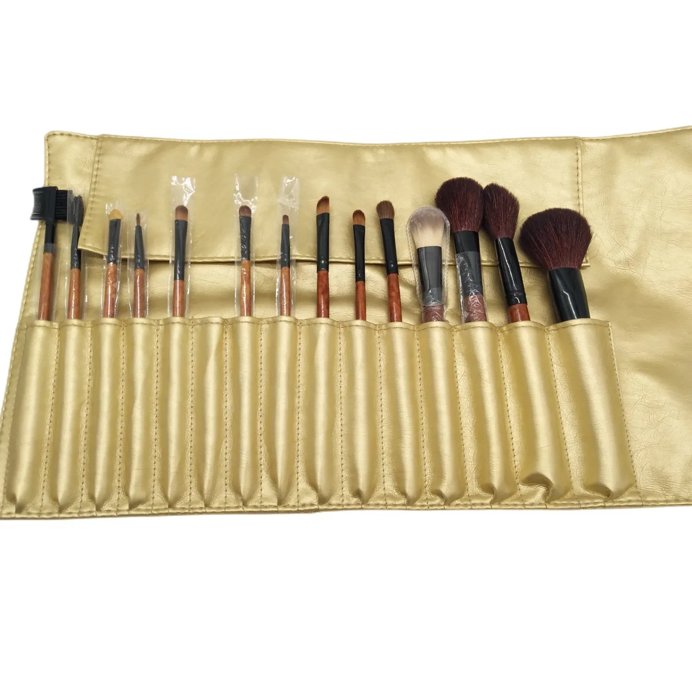 Beautichen 20PCS Conjunto de Pincéis de Maquiagem Profissional de Madeira Macia Eco-Friendly com Cerdas Naturais e Sintéticas
