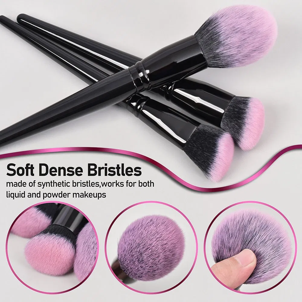 18PCS Conjunto de Pincéis de Maquiagem Profissional Pincéis de Maquiagem Antibacterianos Pincéis de Base Pincéis de Sombra Pincéis de Contorno Pincéis de Cosméticos