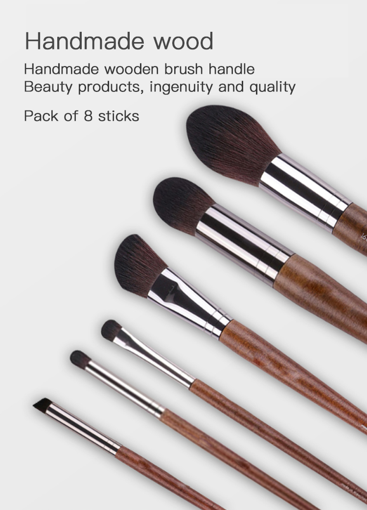 Conjunto de Pincéis de Maquiagem para Olhos Profissionais de Marca Própria, Pincéis de Mistura, Côncavo, Iluminação, Sobrancelha e Sombra