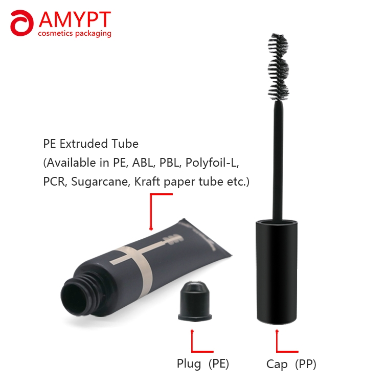 10ml 15ml 20ml Embalagem de Maquiagem Personalizada para Cosméticos Tubo de Plástico para Rímel com Escova