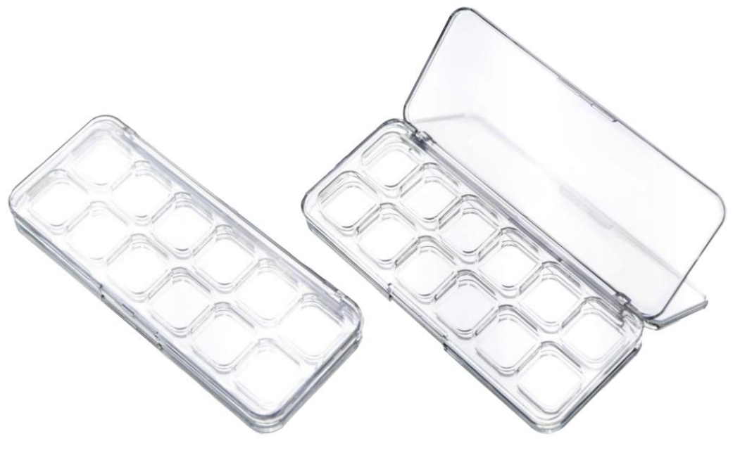 Embalagem de Cosméticos para Sombra de Olhos da China PC Compact 4 6 8 10 12 15 24 Caixa de Estojo de Paleta de Sombra de Olhos Vazia para Maquiagem Facial para Fábrica de Beleza