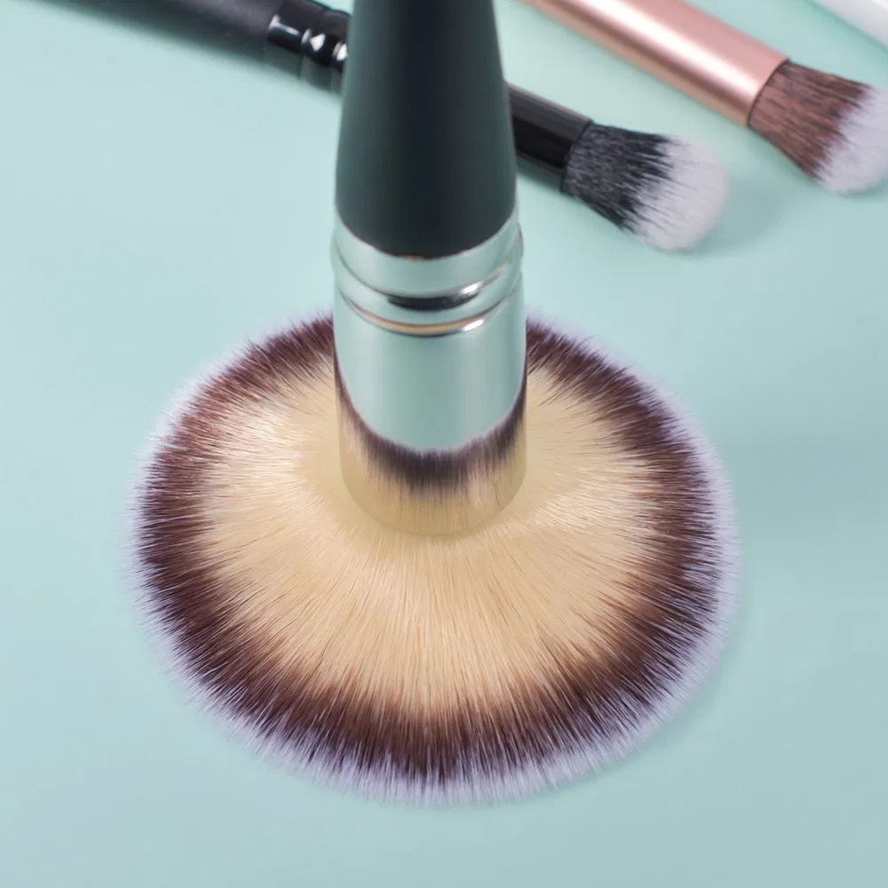 Pincel de Maquiagem de Alta Qualidade com Duas Pontas em Quatro Cores, Ferramenta de Maquiagem Cosmética Profissional de Luxo com Logo OEM