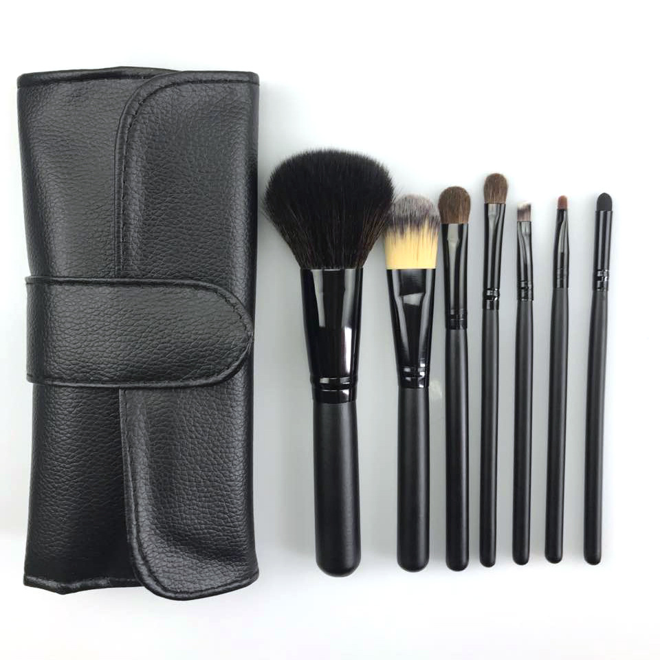 Ferramenta Cosmética Vermelha Profissional para Maquiagem por Atacado 6PCS Kit de Pincéis Kabuki para Rosto e Sombra de Olhos