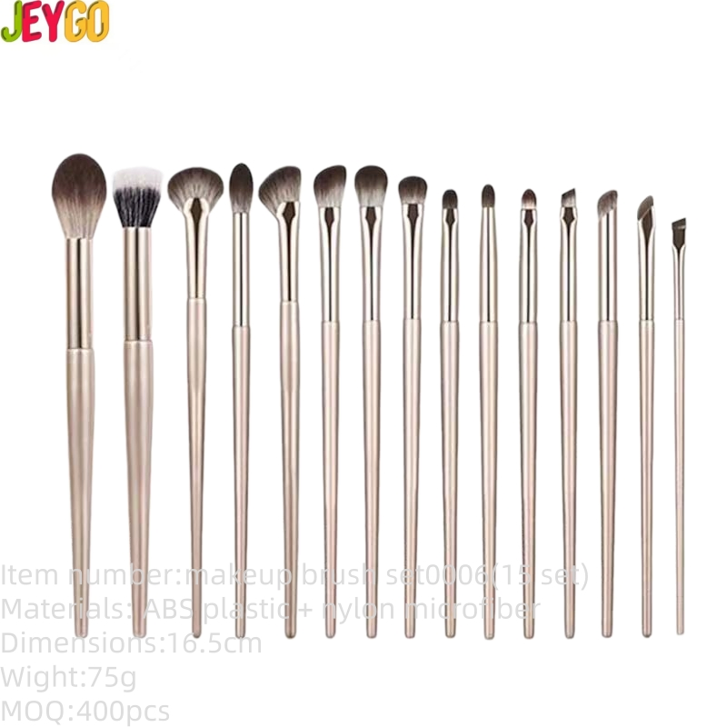 Conjunto de Maquiagem para Olhos, Cerdas Sintéticas, Cabo de Plástico, Corante Não Tóxico, Pincel para Sombra