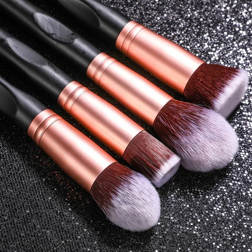 Best Selling Cosmetic Black Groove Professional 16 PCS Private Makeup Brush Set