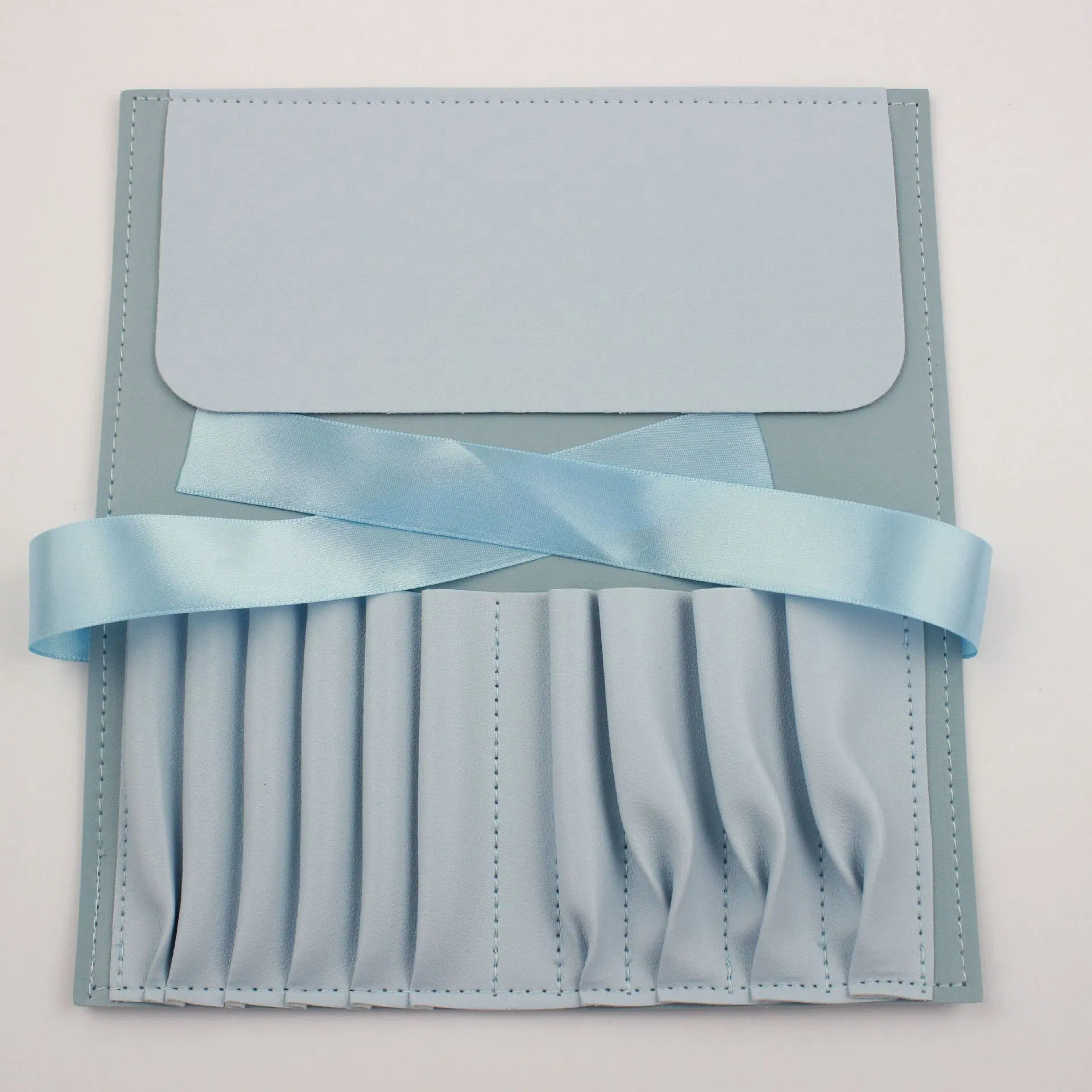 Conjunto de Pincéis de Maquiagem Profissional Beautichen Blue 10PCS - Pincéis Cosméticos de Fibra Sintética Macia com Estojo (OEM Personalizado Marca Privada)