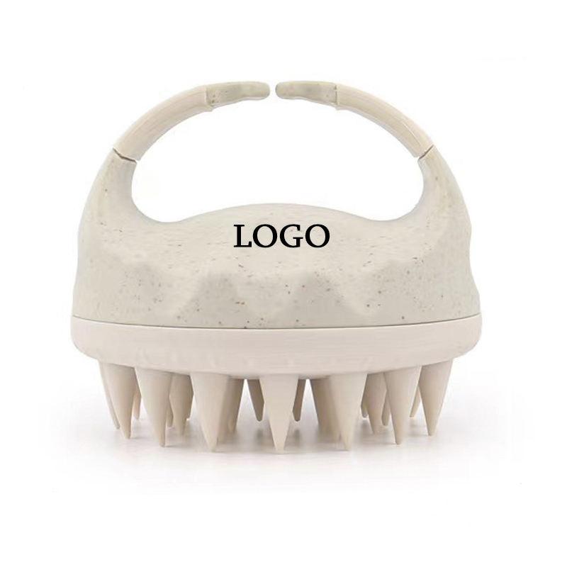 Novos Chegados Escova de Silicone para Couro Cabeludo Massageador Escova de Cabelo de Palha de Trigo Acessório de Cuidado Capilar para Escova de Shampoo Massagem no Couro Cabeludo