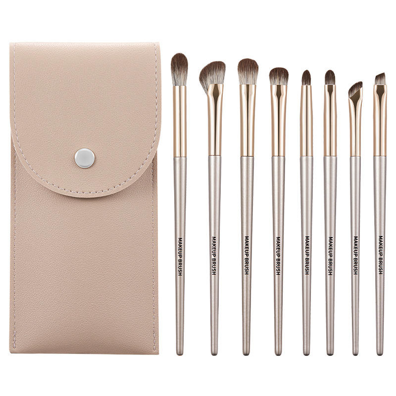 Conjunto de Maquiagem para Olhos, Cerdas Sintéticas, Cabo de Plástico, Corante Não Tóxico, Pincel para Sombra