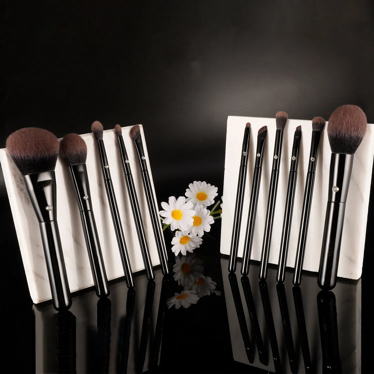 Hot Sale Black 11PCS Professional Cruetly Free Private Label Makeup Brushes Set