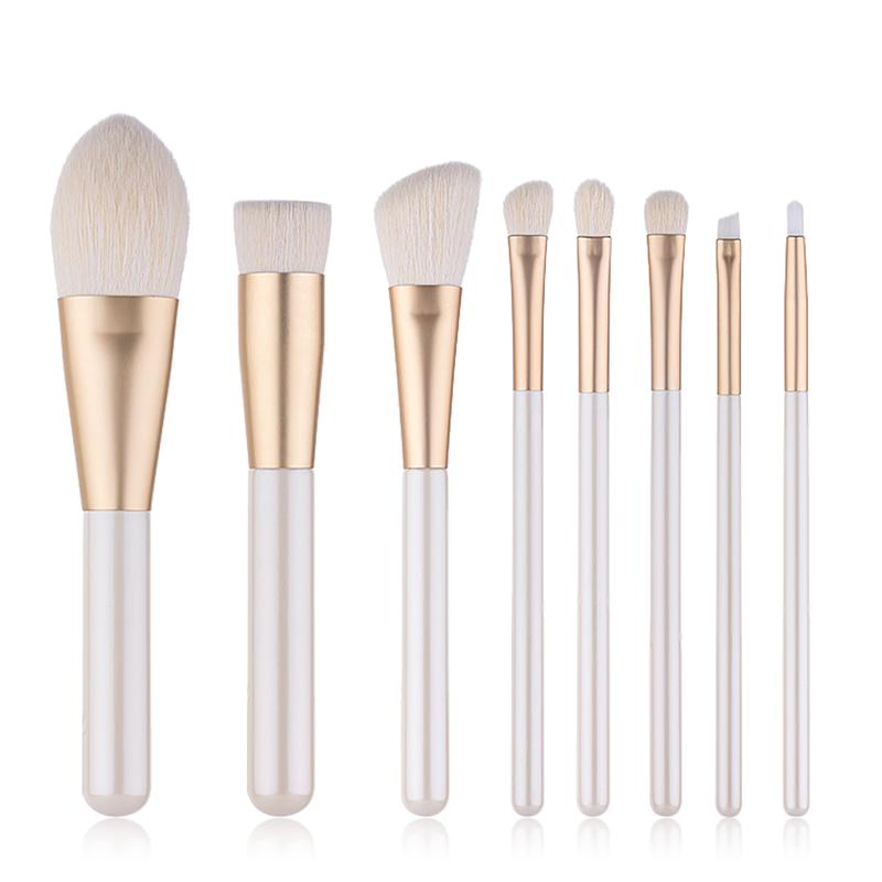 Conjunto de Pincéis de Maquiagem Personalizados para Mulheres com Cerdas de Cabra Naturais da Sua Própria Marca