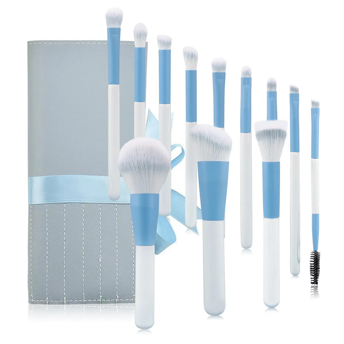 Synthetic Fiber with Wooden Handles Makeup Brush Set