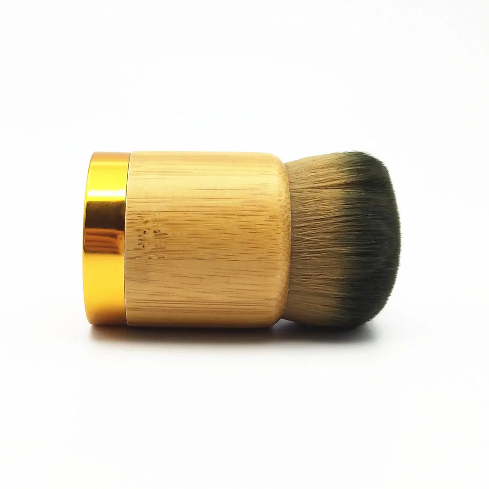 Pincel de Maquiagem para Fundação com Cabo de Bambu Ecológico Kabuki