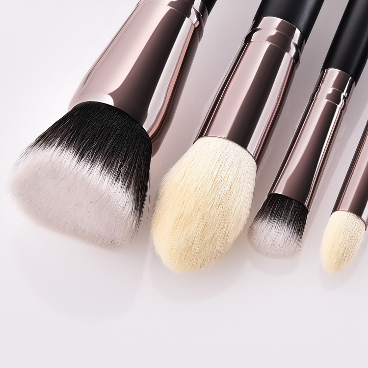 25PCS Conjunto de Pincéis de Maquiagem Profissional de Luxo e Livre de Crueldade com Brilho