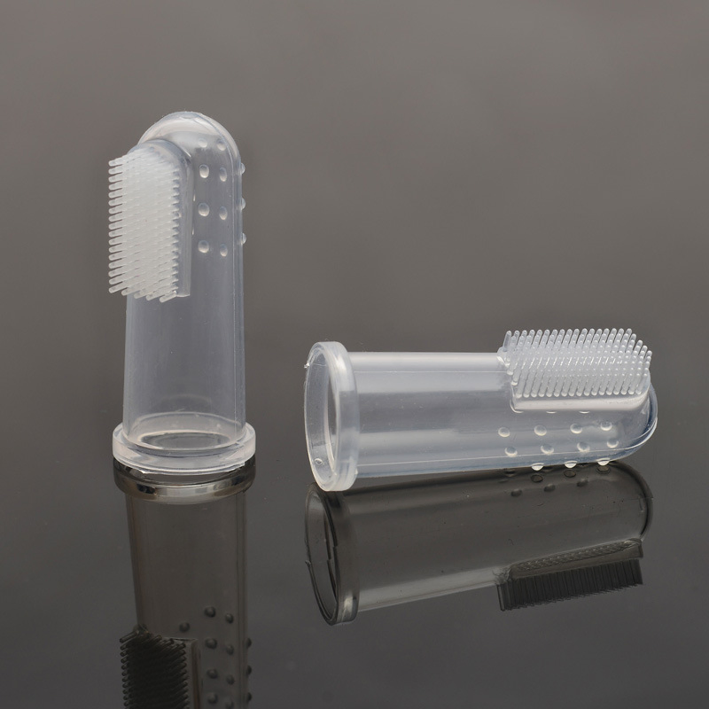 Escova de Dente de Silicone para Cães, Escova Transparente para Cuidados Dentários, Venda por Atacado