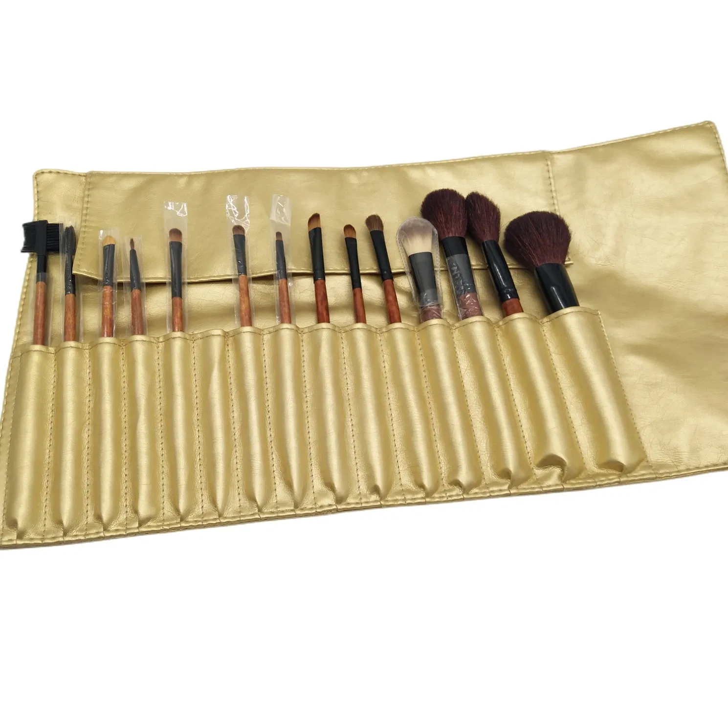 Beautichen 20PCS Conjunto de Pincéis de Maquiagem Profissional de Madeira Macia Eco-Friendly com Cerdas Naturais e Sintéticas