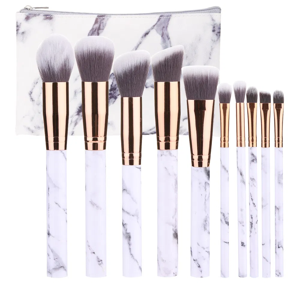 Conjunto de Pincéis de Maquiagem Multifuncional Profissional para Rosto, Lábios e Olhos