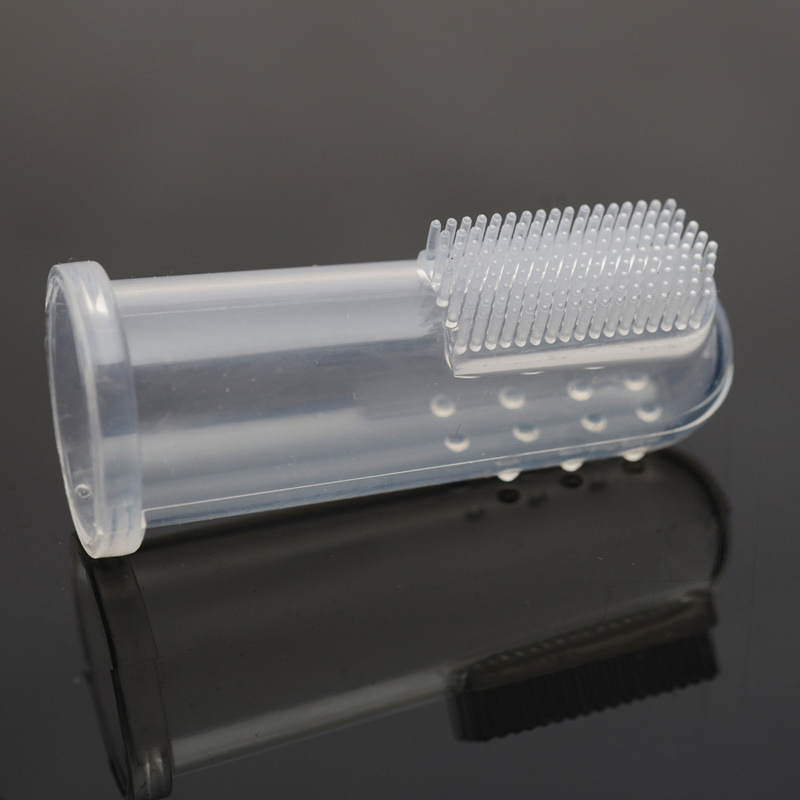 Escova de Dente de Silicone para Cães, Escova Transparente para Cuidados Dentários, Venda por Atacado