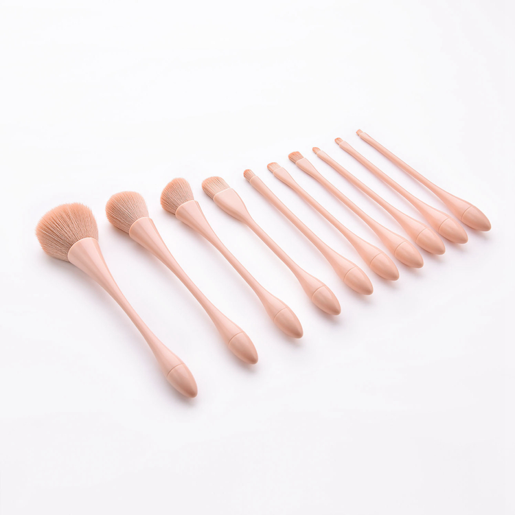 Conjunto de Pincéis de Maquiagem Profissional com Cerdas de Nylon para Mistura de Base e Blush, Kits de Ferramentas