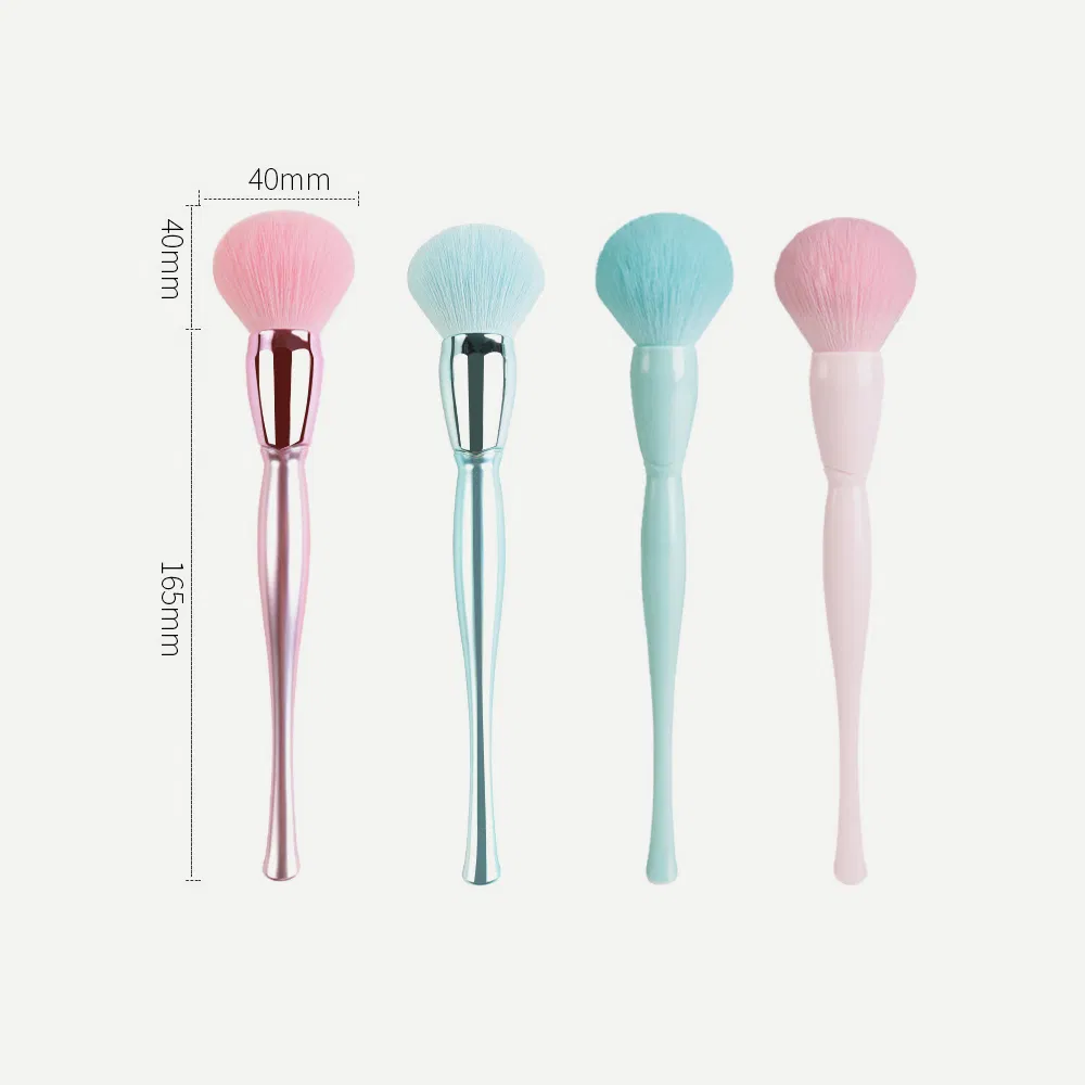 Pincel de Blush Corretivo Soft Foundation Grande Pincéis de Maquiagem em Fibra Sintética