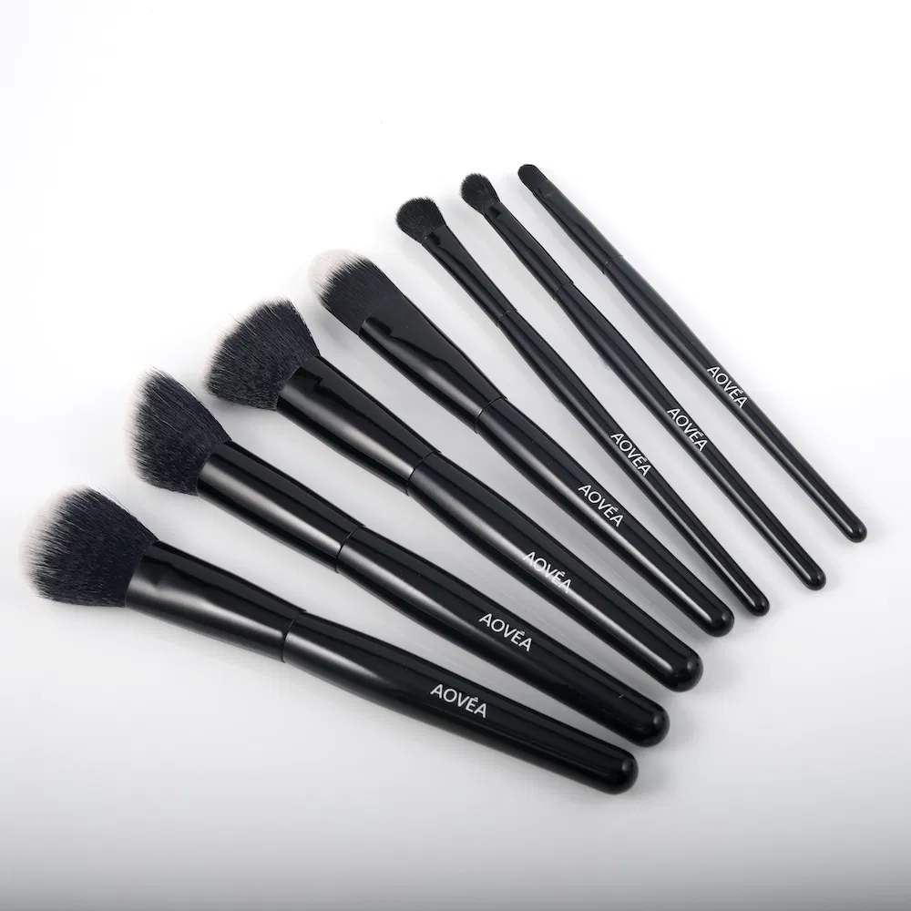 Conjunto de Pincéis de Maquiagem de Luxo Personalizados com Logo OEM para Cosméticos, incluindo Pó, Blush, Sombra, Corretivo, Lábios e Olhos