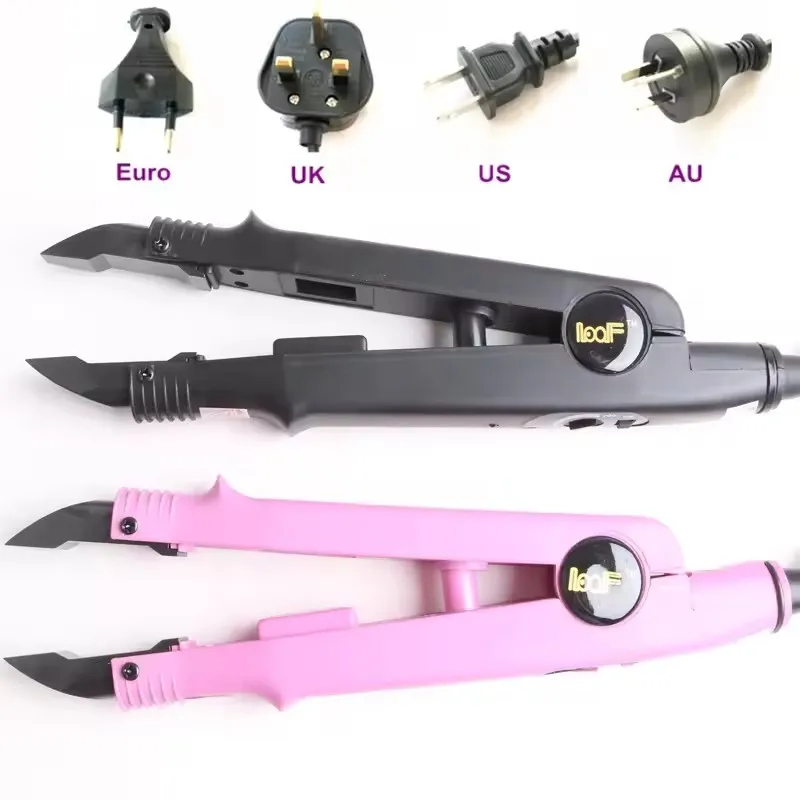 Ferro de Fusão para Extensões de Cabelo Profissional, Conector de Calor Loof, Ferramenta de Derretimento para Extensões