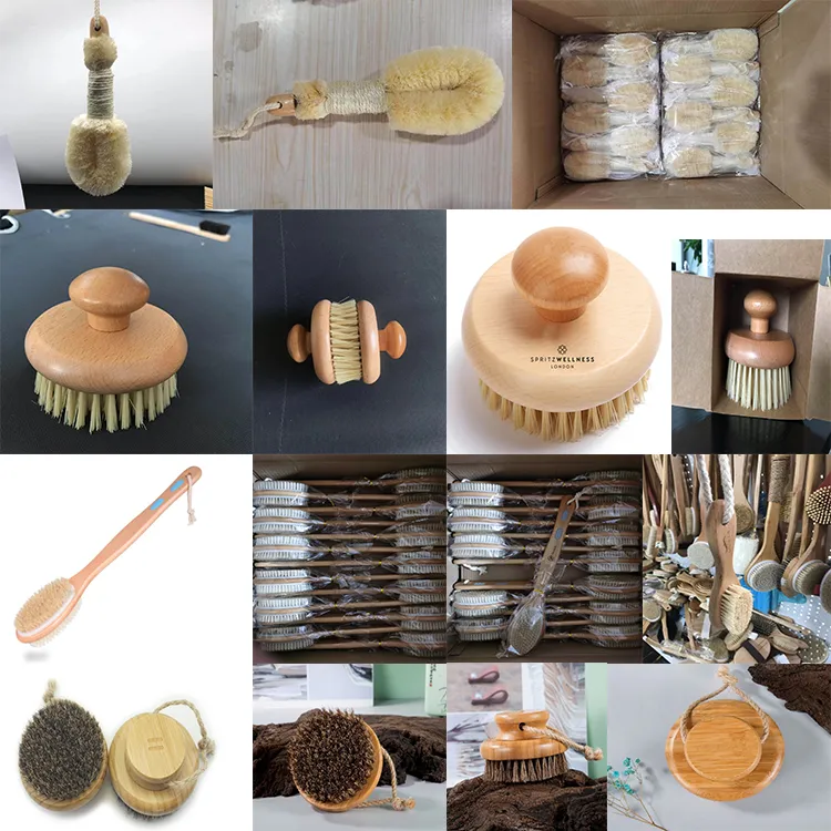 Escovas de Banho de Bambu Orgânico 8
