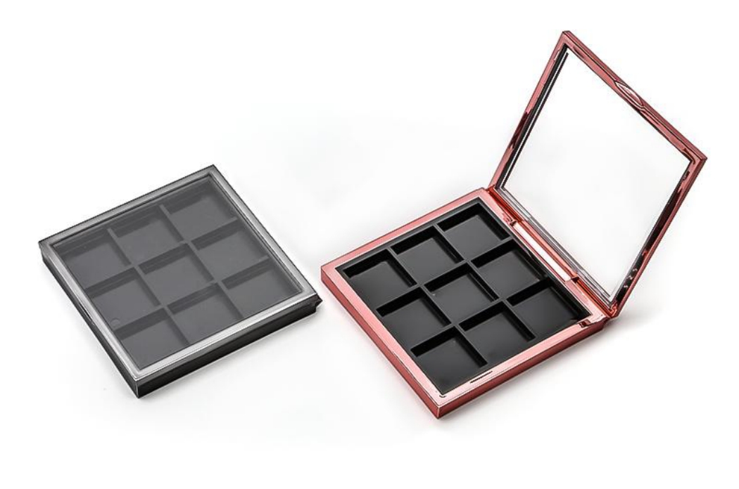 Fábrica de Embalagens de Beleza da China 2 4 6 8 10 12 14 15 24 Grade de Cores Pan Bem Ecológico 8 Paleta de Sombras Recarregável Vazia