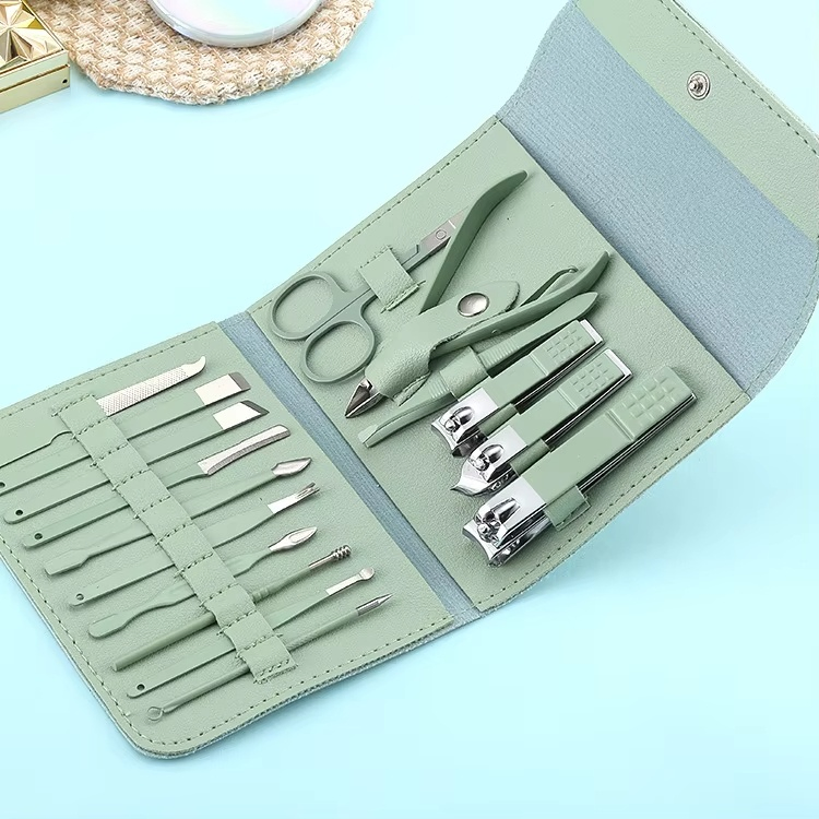 Conjunto de Beleza Profissional Popular para Venda Quente na Fábrica Ferramentas de Pedicure 16 PCS Conjunto de Manicure