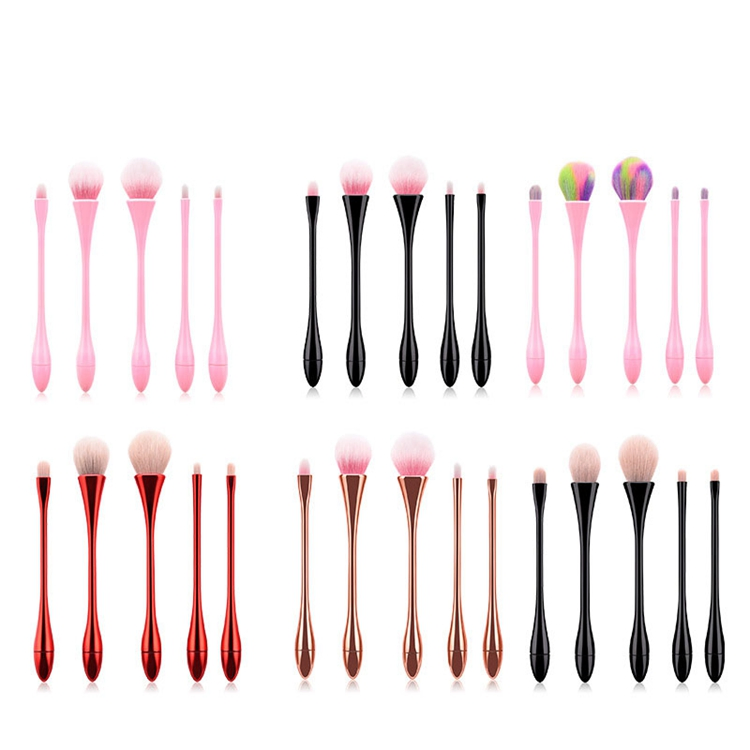 Pincel de Maquiagem de Cintura Fina Fábrica de Cosméticos Beleza Cosméticos Maquiagem de Luxo 5 PCS Pincéis de Maquiagem Ecológicos