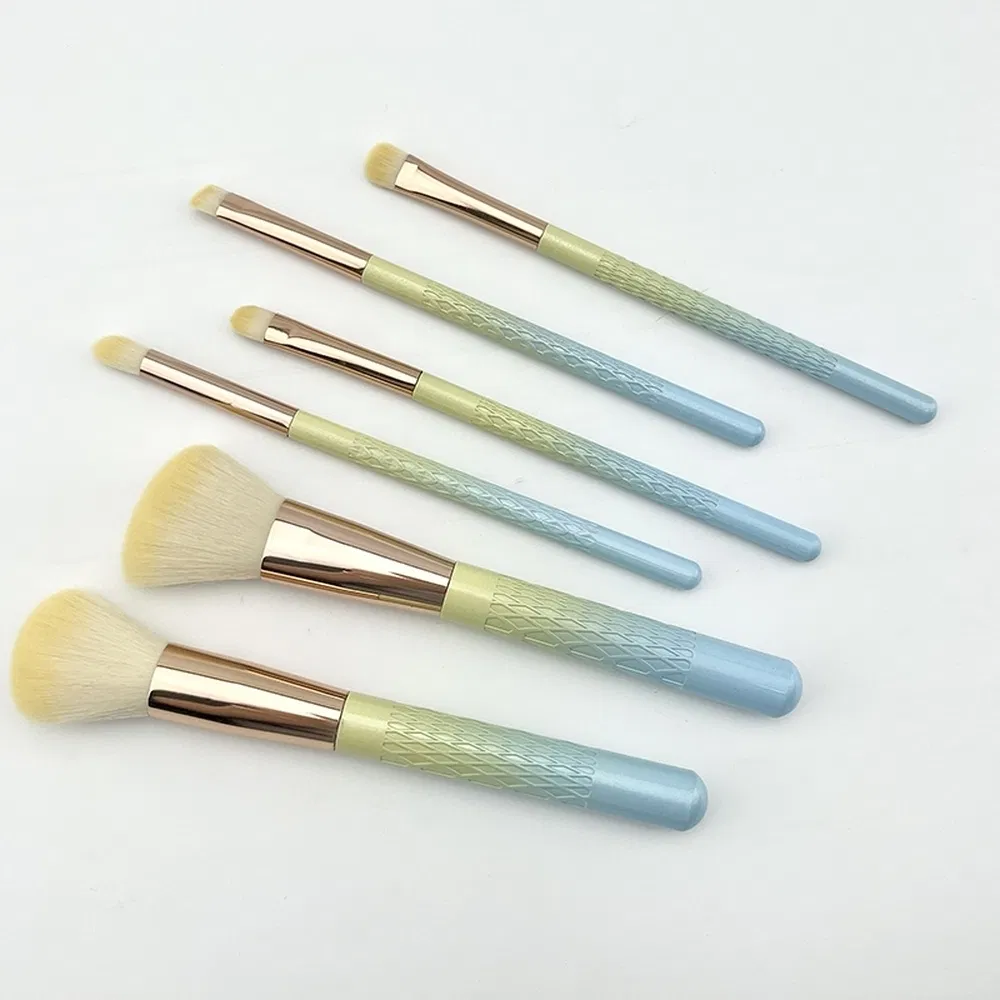 Kit de Ferramentas de Pincéis Cosméticos Fabricação Embalagem Ecológica Pincéis de Maquiagem Veganos