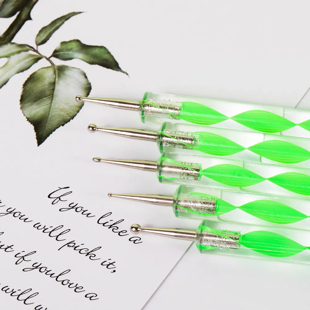 Ferramenta Profissional Verde para Pontilhismo de Unhas Guyo para Beleza das Unhas